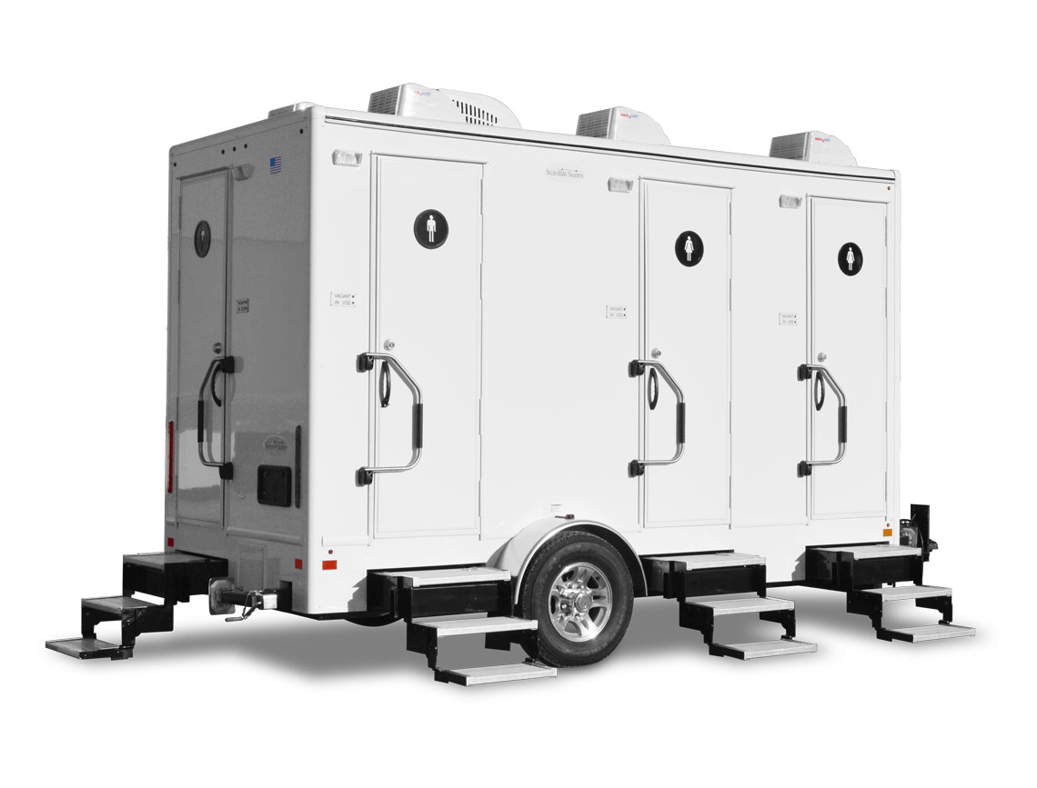 4-Stall Restroom Trailer exterior
