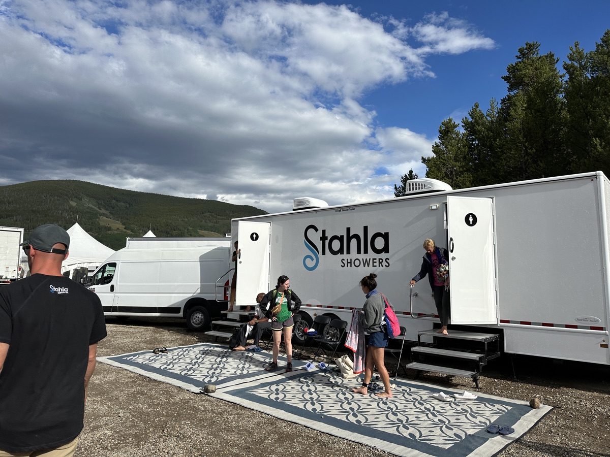 8-Station 2-Door Shower Trailer exterior