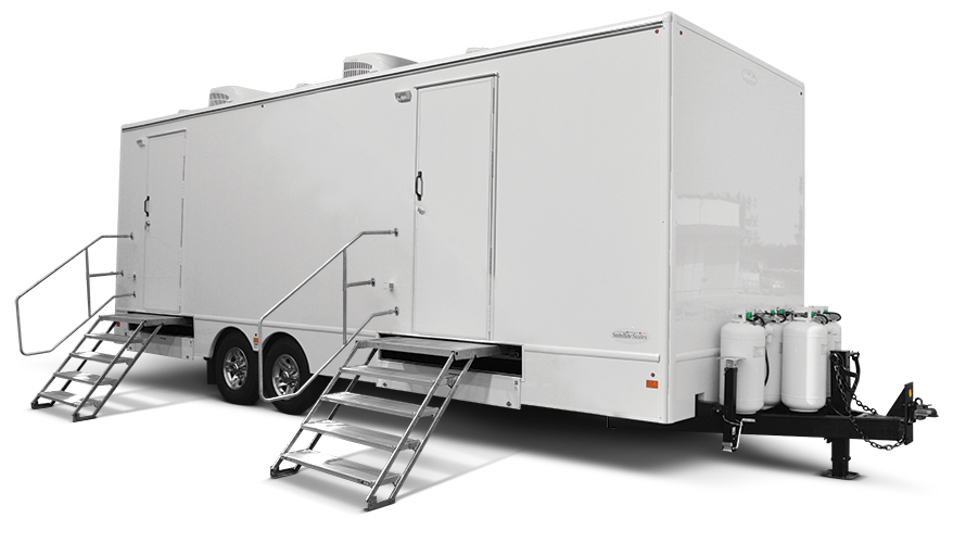 Laundry Trailer with commercial washers and dryers