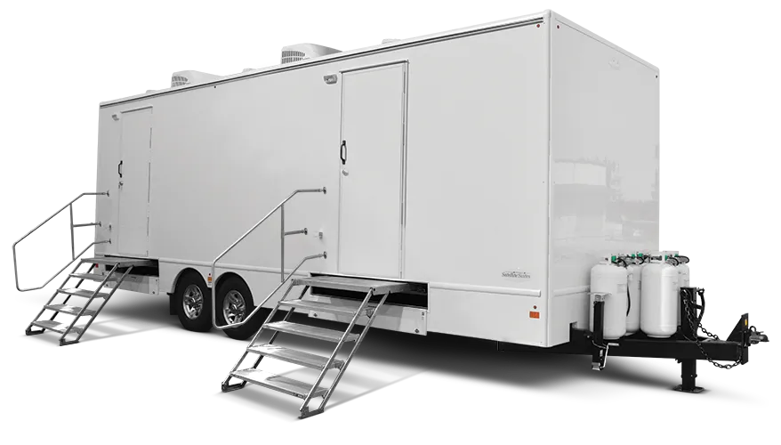 Laundry Trailer with commercial washers and dryers
